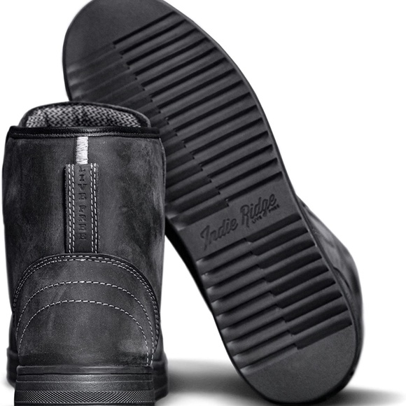 Leather Motorcycle Boots - The Crow - Picture 3 of 4